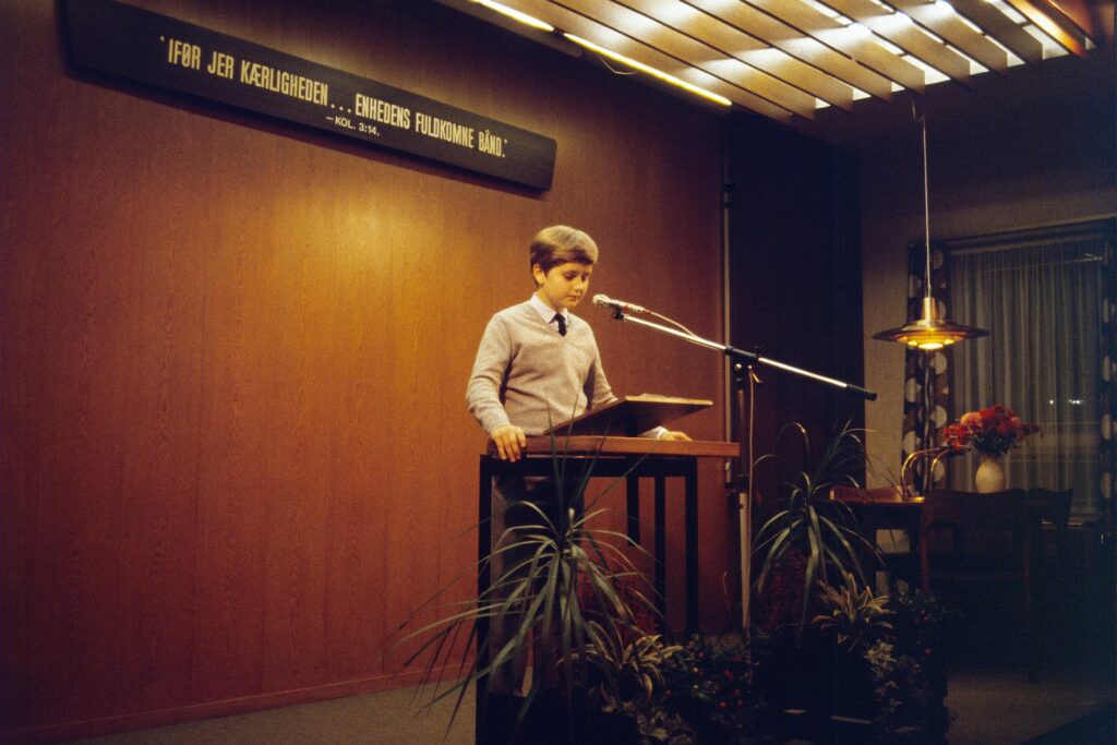pexels-photo-8531906-8531906 A young boy delivers a speech at a podium in Aarhus, Denmark.
